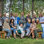 Family and friends gathering at the cabin.